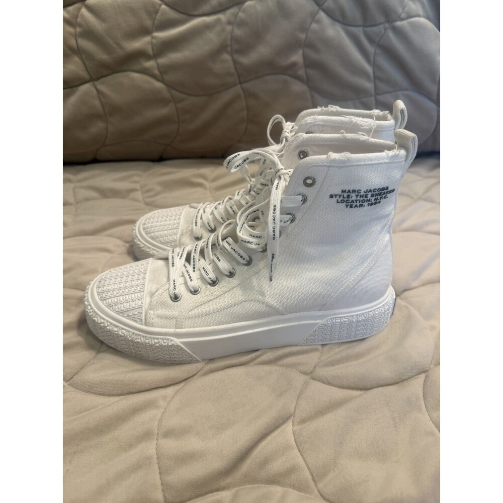 Marc Jacobs Canvas High Top Women’s Sneakers Size 40/10 White